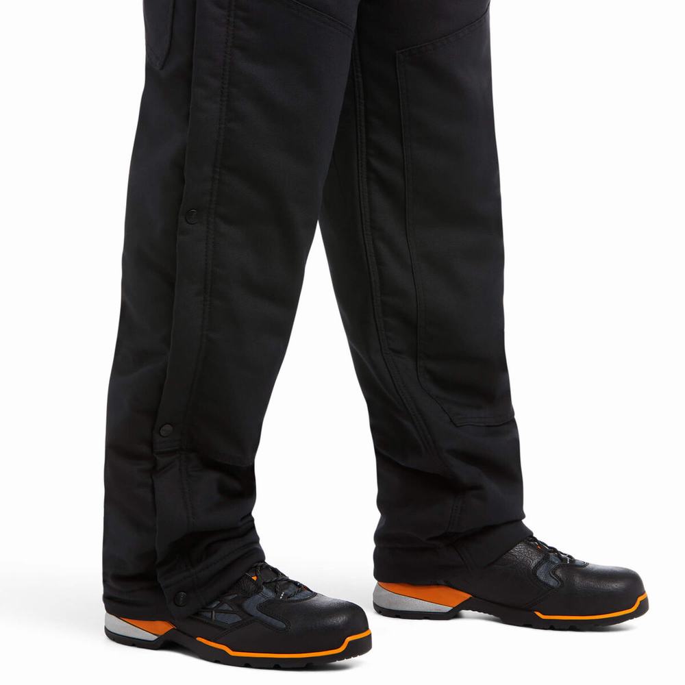 Pantaloni Ariat Rebar DuraCanvas Stretch Insulated Uomo Nere | IT756KYSC