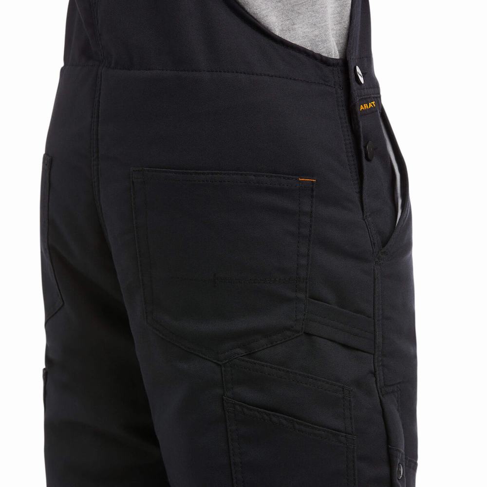 Pantaloni Ariat Rebar DuraCanvas Stretch Insulated Uomo Nere | IT756KYSC