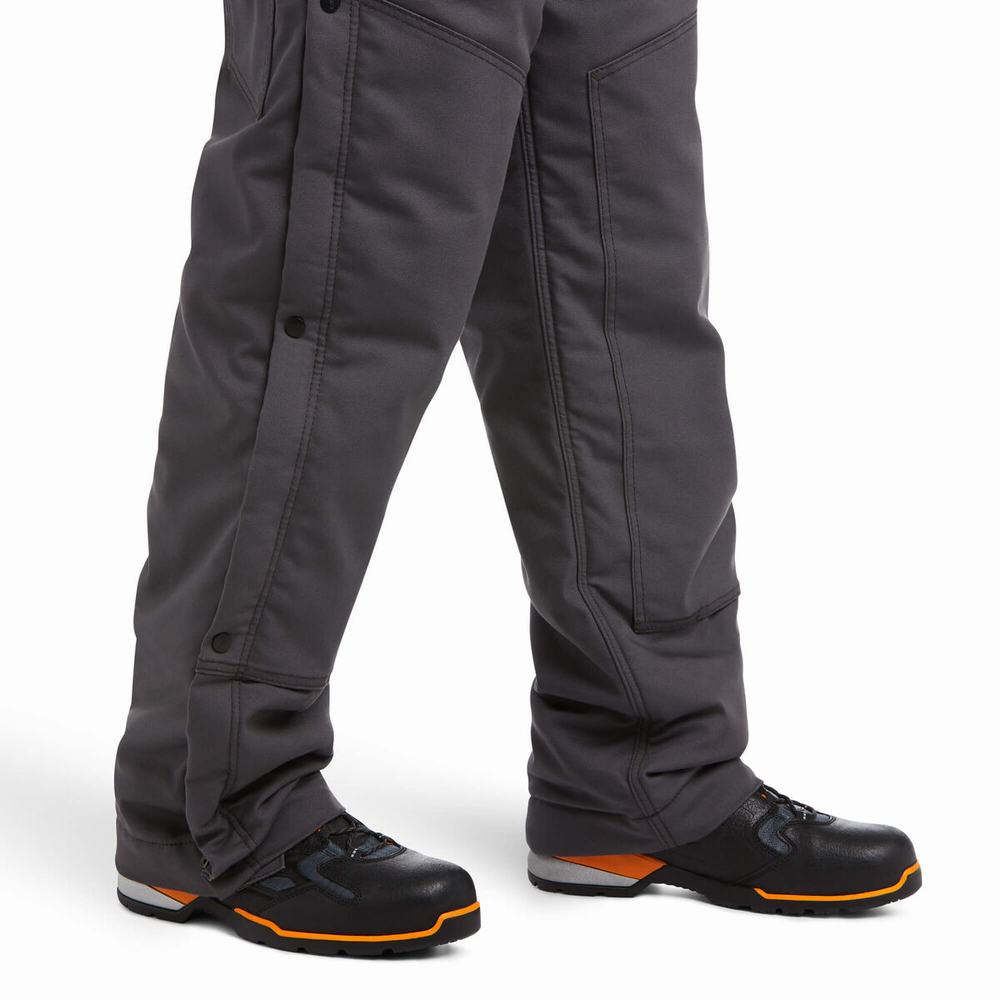 Pantaloni Ariat Rebar DuraCanvas Stretch Insulated Uomo Grigie | IT759YGDB