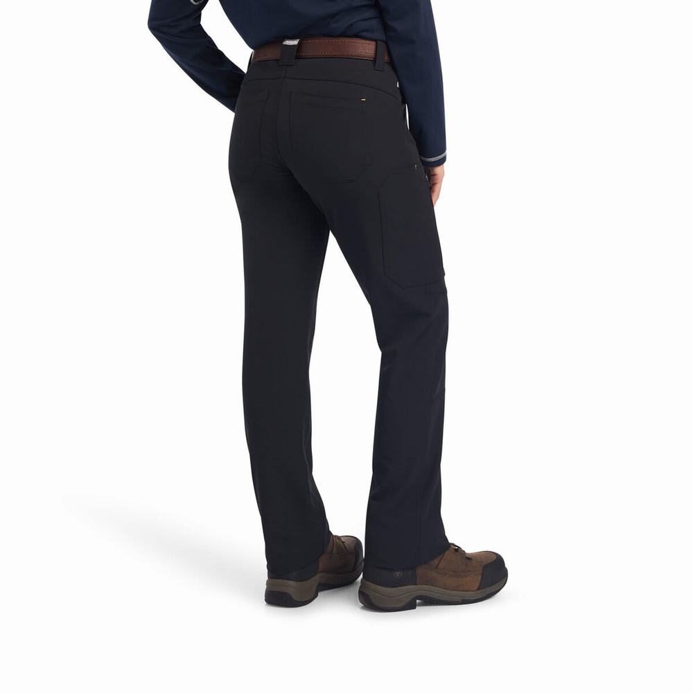 Pantaloni Ariat Rebar DuraStretch DriTEK Softshell Donna Nere | IT708HKIE