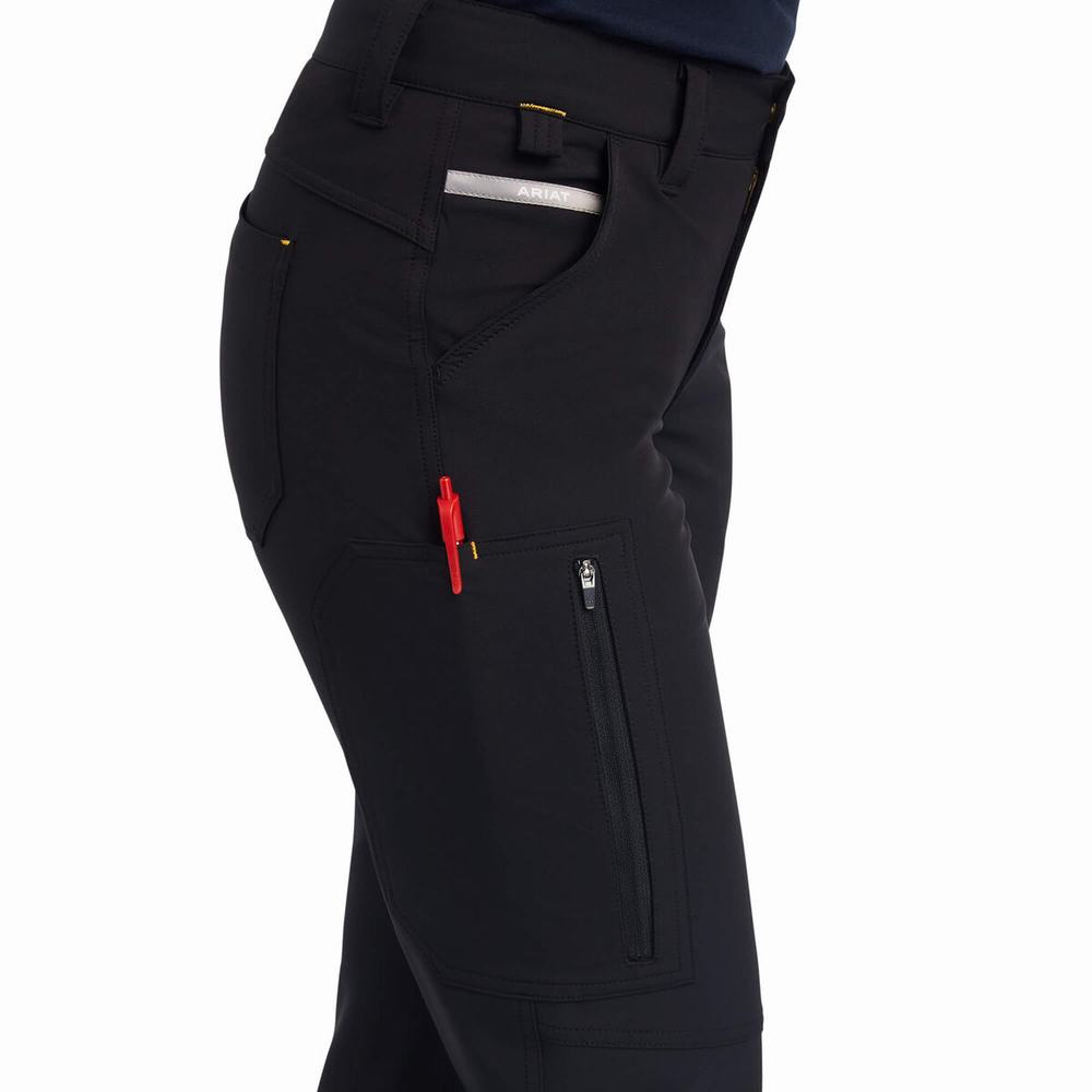 Pantaloni Ariat Rebar DuraStretch DriTEK Softshell Donna Nere | IT708HKIE