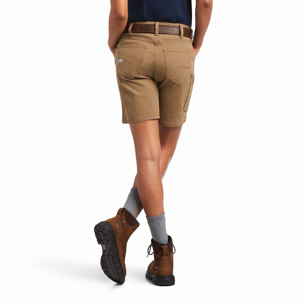 Pantaloni Ariat Rebar DuraStretch Made Tough Donna Khaki | IT103CGBH