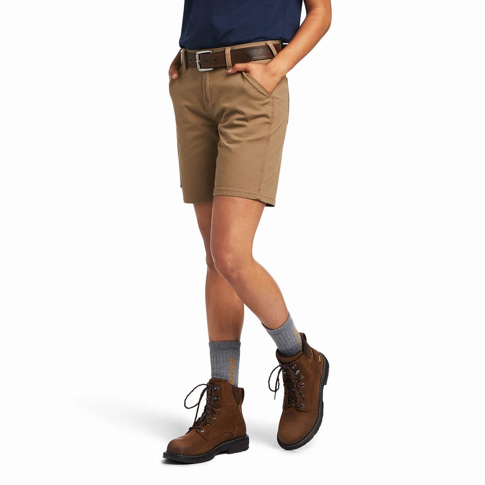 Pantaloni Ariat Rebar DuraStretch Made Tough Donna Khaki | IT103CGBH