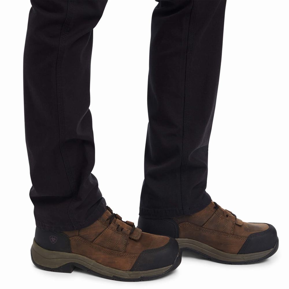 Pantaloni Ariat Rebar DuraStretch Made Tough Leg Donna Nere | IT201FRBH