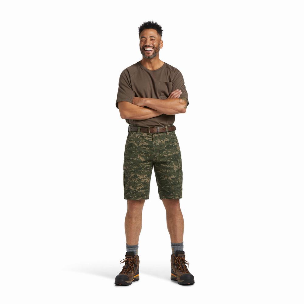 Pantaloni Ariat Rebar DuraStretch Made Tough Cargo Uomo Camouflage Profondo | IT329BMKP