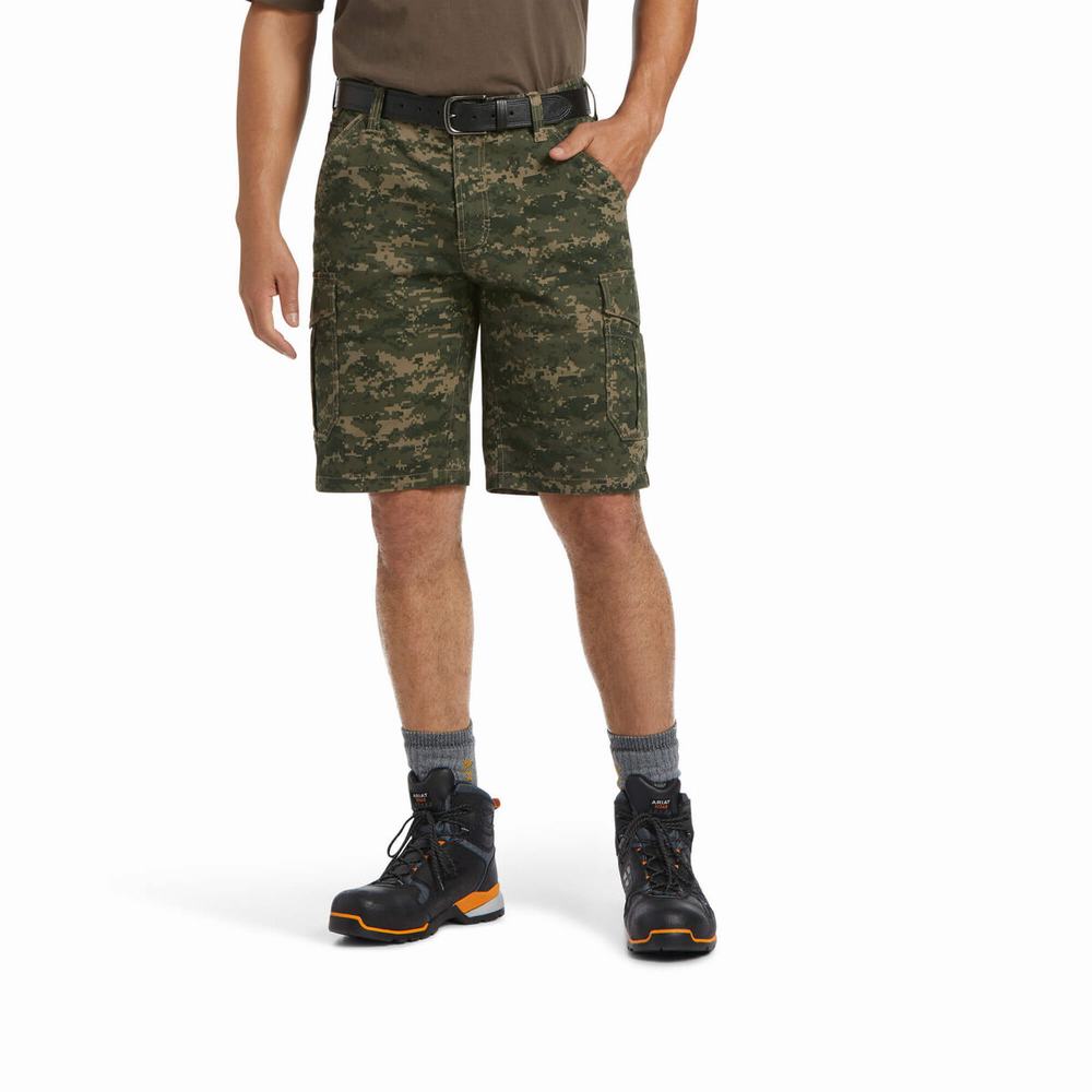 Pantaloni Ariat Rebar DuraStretch Made Tough Cargo Uomo Camouflage Profondo | IT329BMKP