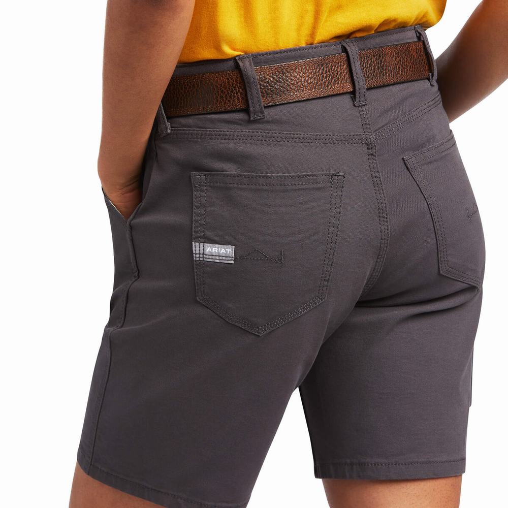 Pantaloni Ariat Rebar DuraStretch Made Tough Donna Grigie | IT918AQLF