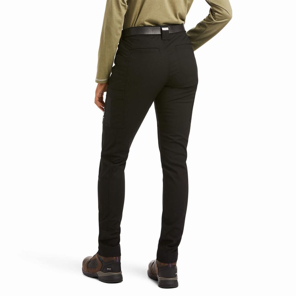 Pantaloni Ariat Rebar DuraStretch Ripstop Cargo Leg Donna Nere | IT752DIPE