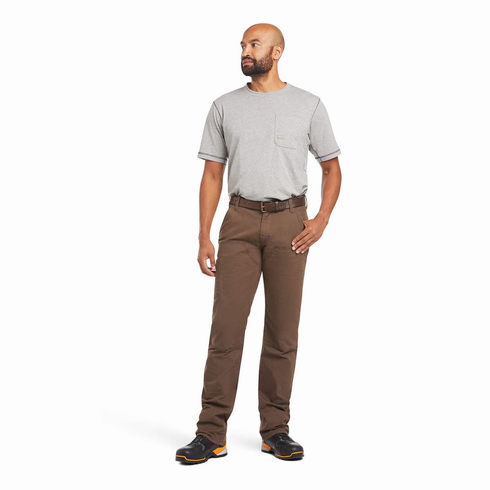 Pantaloni Ariat Rebar M4 Low Rise DuraStretch Made Tough Double Front Uomo Colorate | IT156LJBA