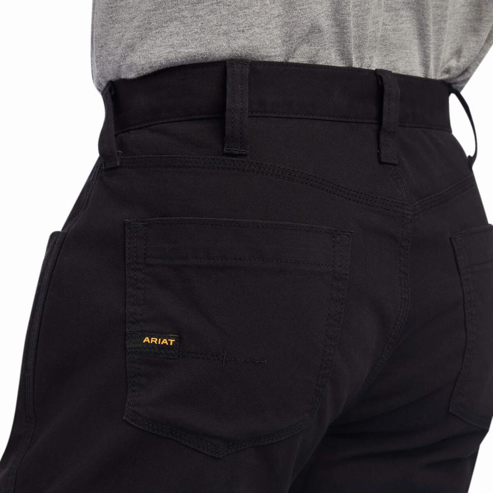 Pantaloni Ariat Rebar M4 Low Rise DuraStretch Made Tough Uomo Nere | IT970AJRE