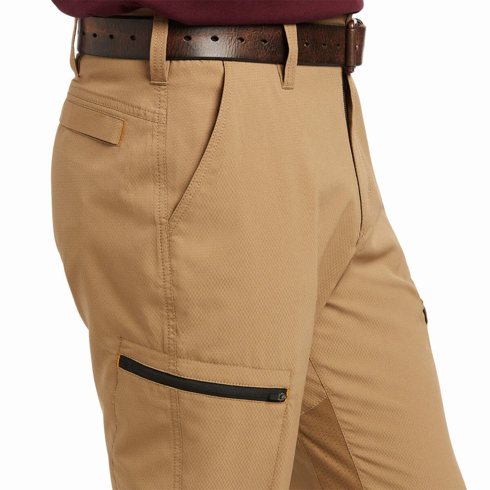 Pantaloni Ariat Rebar M5 Flow Ultralight Leg Uomo Khaki | IT509KEQN