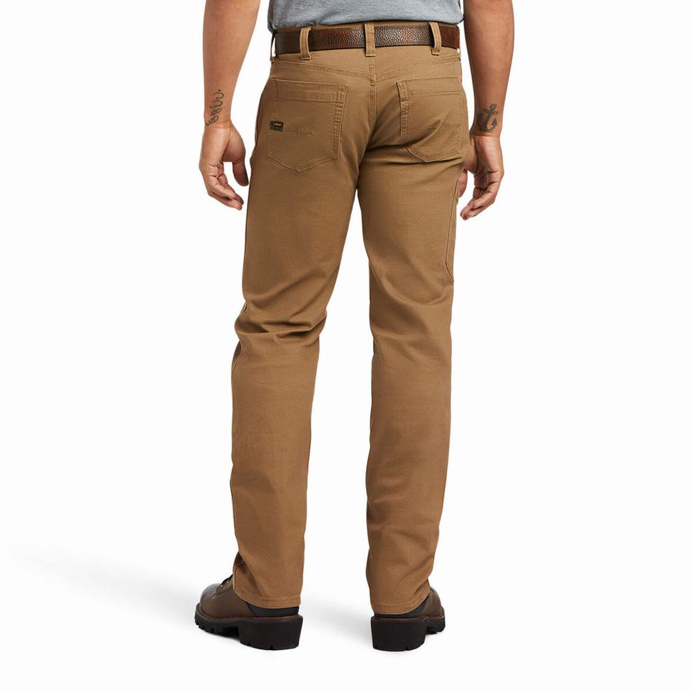 Pantaloni Ariat Rebar M7 DuraStretch Made Tough Uomo Khaki | IT163XTLZ