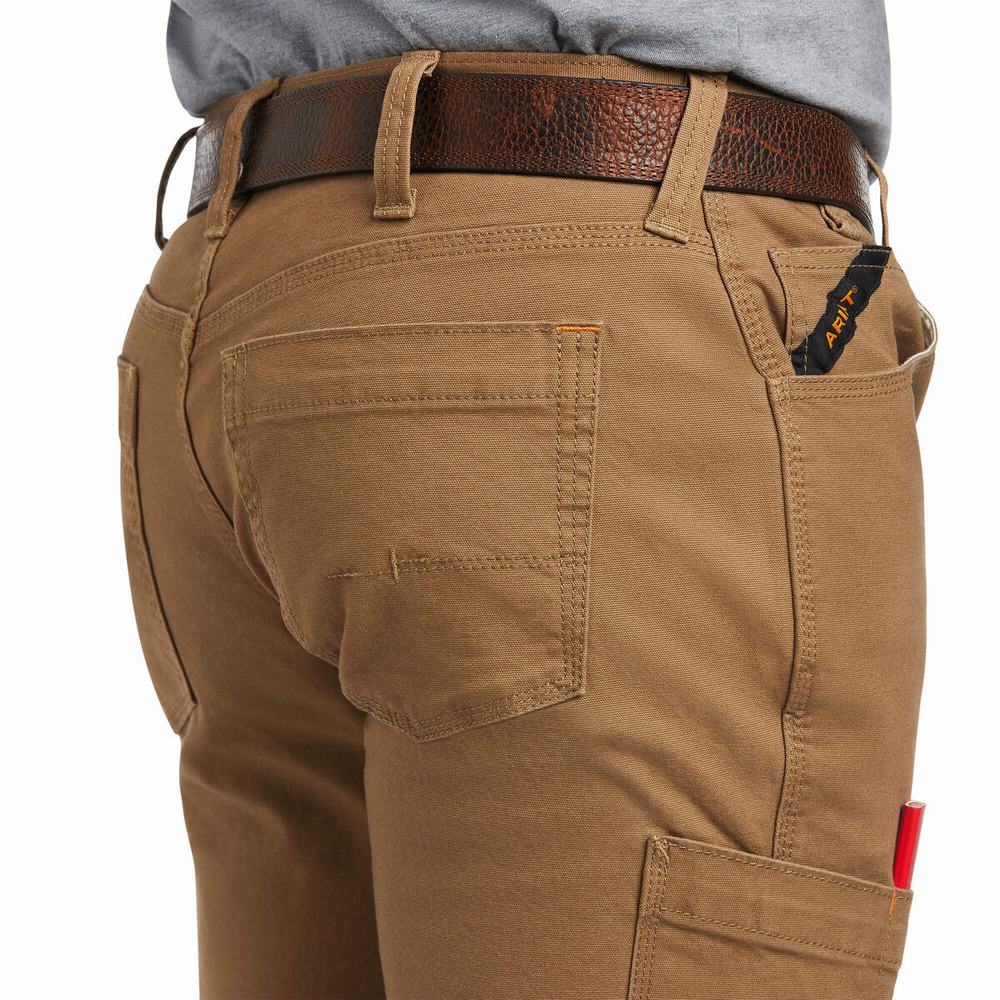 Pantaloni Ariat Rebar M7 DuraStretch Made Tough Uomo Khaki | IT163XTLZ