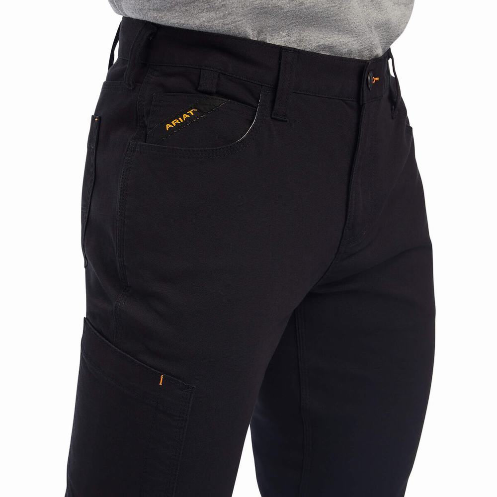 Pantaloni Ariat Rebar M7 DuraStretch Made Tough Uomo Nere | IT653NIRE