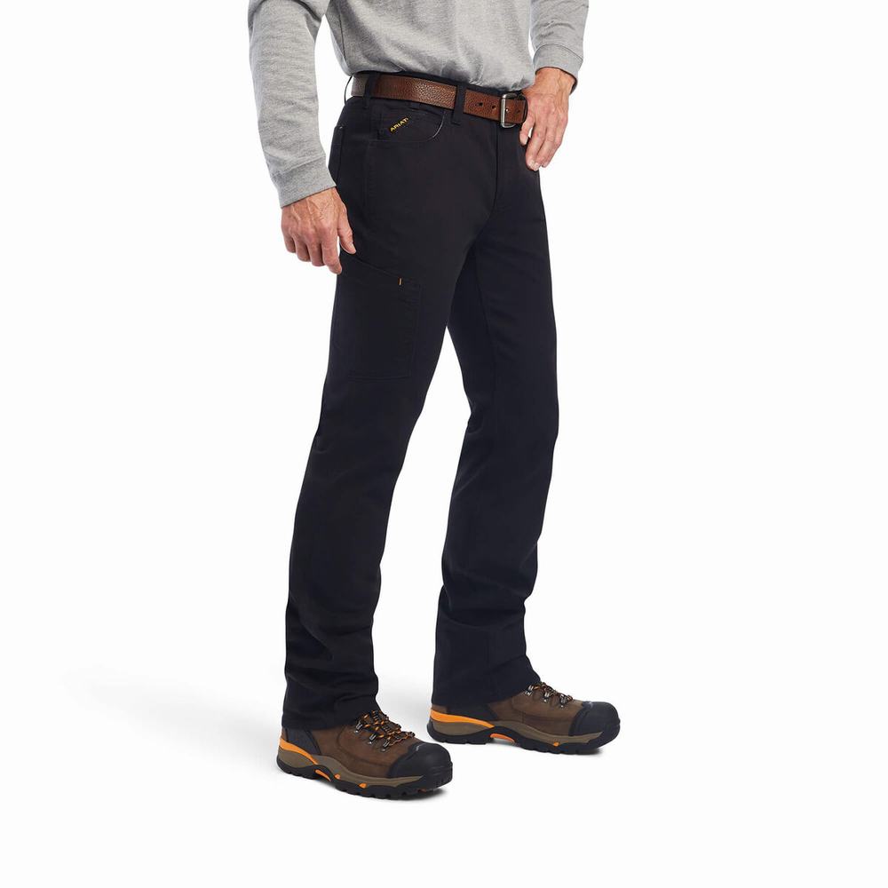 Pantaloni Ariat Rebar M7 DuraStretch Made Tough Uomo Nere | IT653NIRE