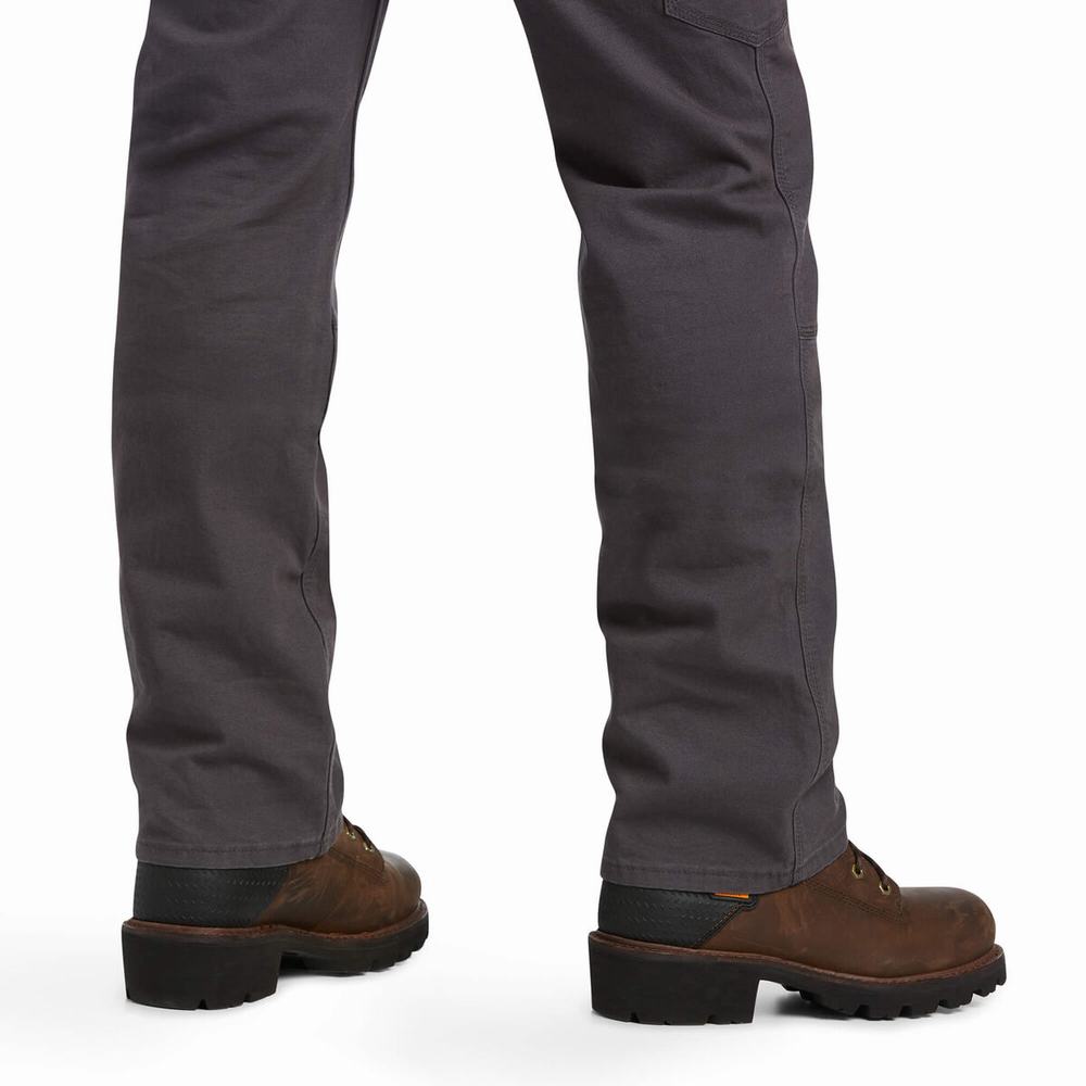 Pantaloni Ariat Rebar M7 Slim DuraStretch Made Tough Double Front Uomo Grigie | IT523AIDK