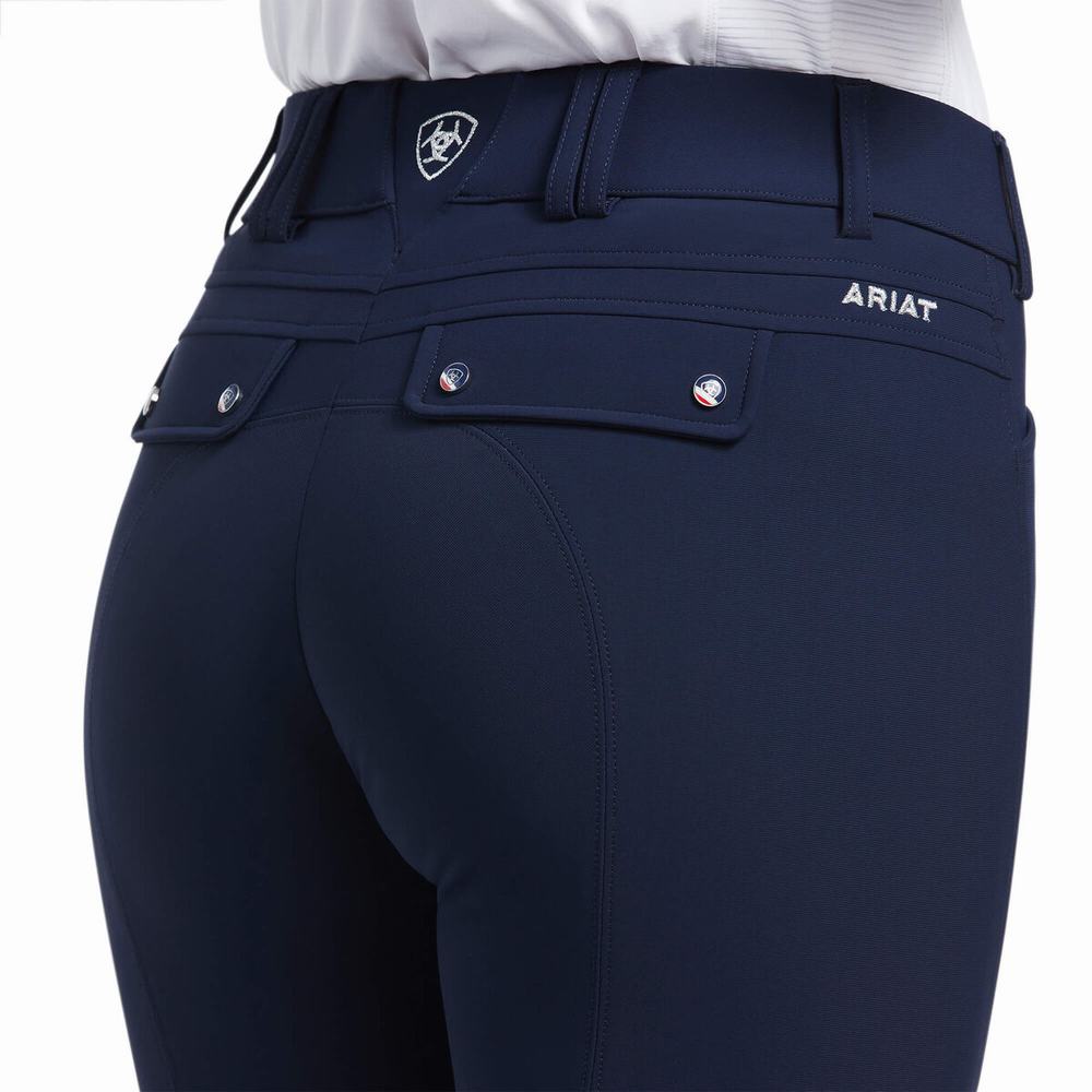 Pantaloni Ariat Tri Factor Grip Donna Blu Marino | IT586HPOC