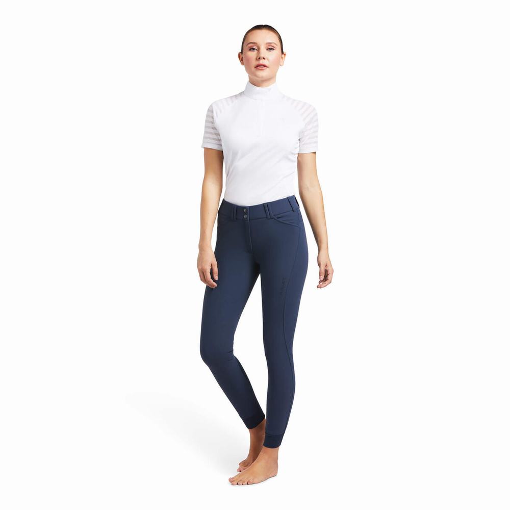 Pantaloni Ariat Tri Factor Grip Donna Blu | IT841BGFP