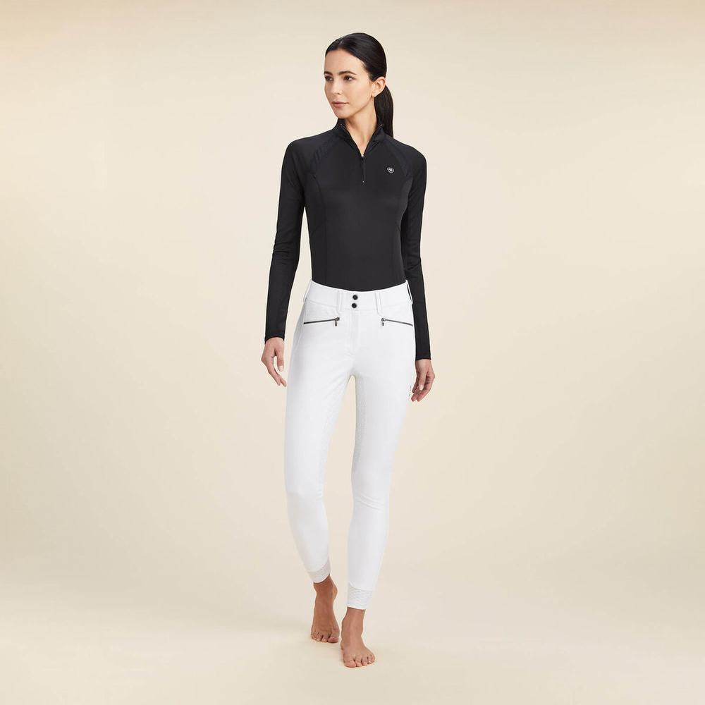 Pantaloni Ariat Tri Factor X Bellatrix Full Seat Breech Donna Bianche | IT291JFSR