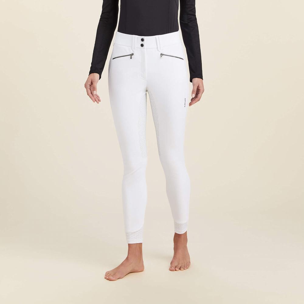 Pantaloni Ariat Tri Factor X Bellatrix Full Seat Breech Donna Bianche | IT291JFSR