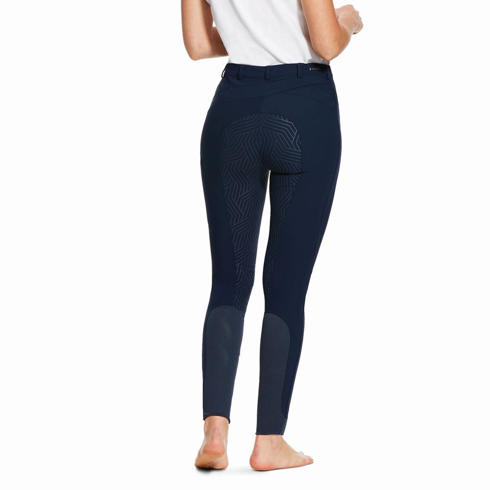 Pantaloni Ariat Triton Grip Full Seat Breech Donna Blu Marino | IT761NBJX