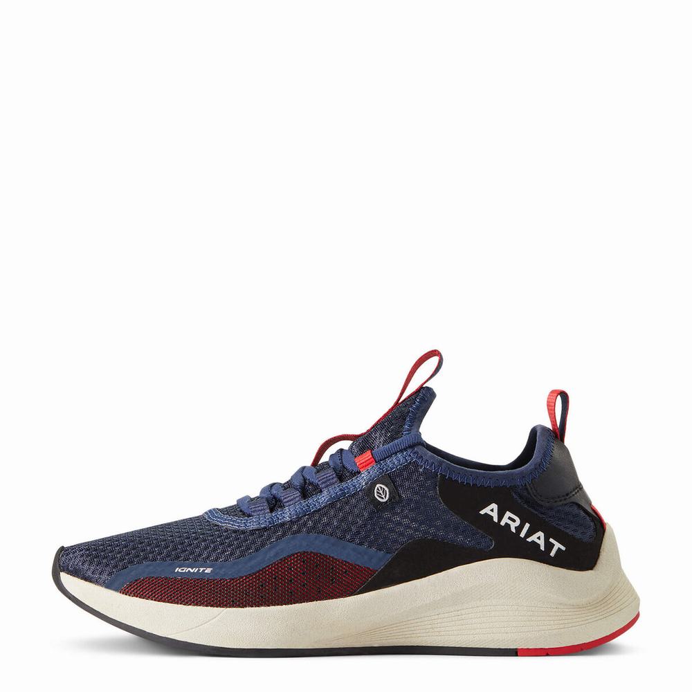 Scarpe Da Ginnastica Ariat Ignite Eco Donna Blu Marino | IT672HVDA