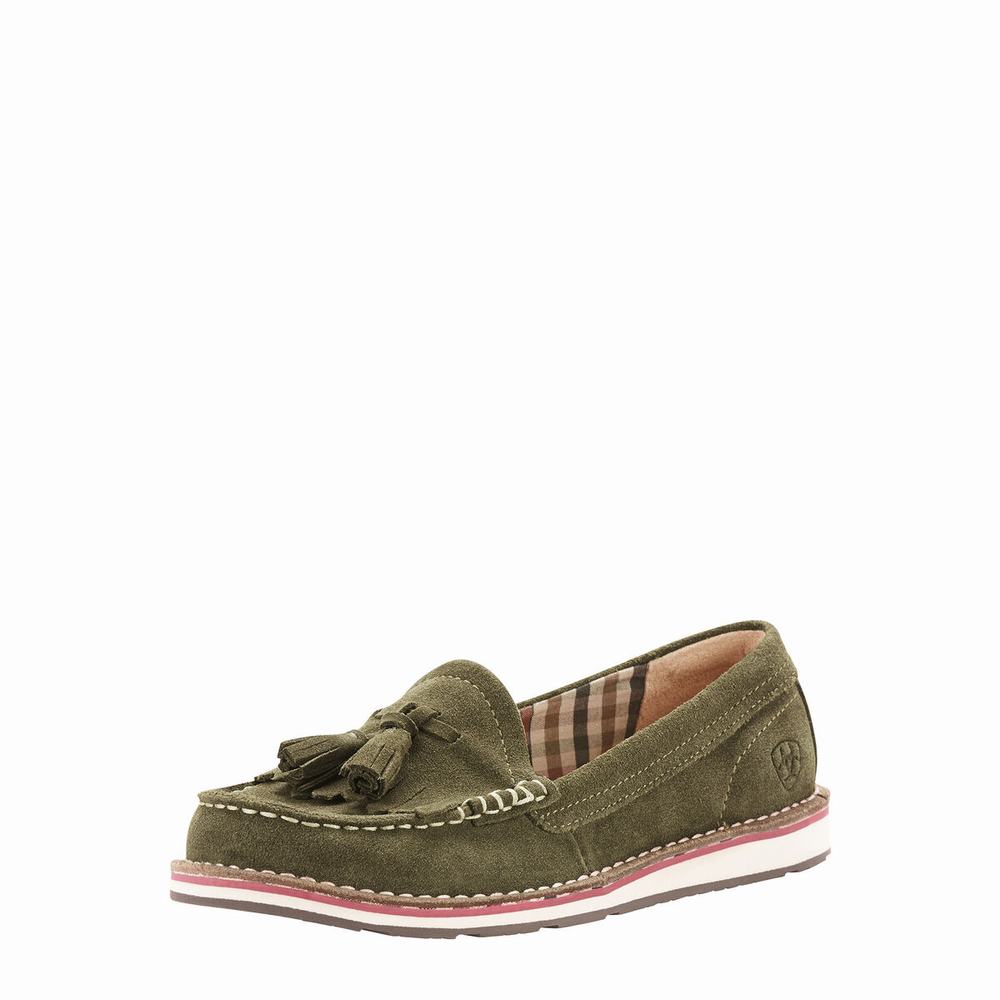 Scarpe Da Ginnastica Ariat Tassel Cruiser Donna Verde Oliva | IT429SMFN