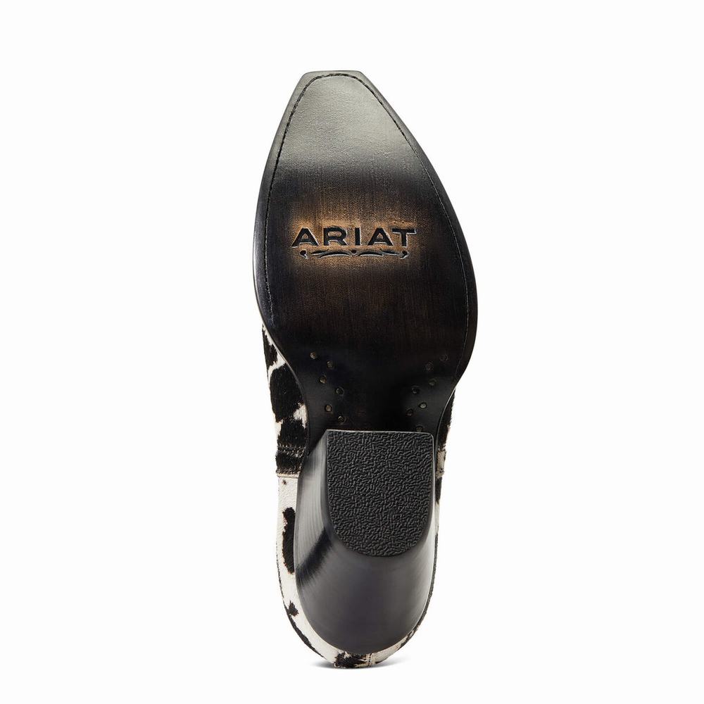 Stivaletti Ariat Dixon Haircalf Donna Nere Bianche | IT704STCK