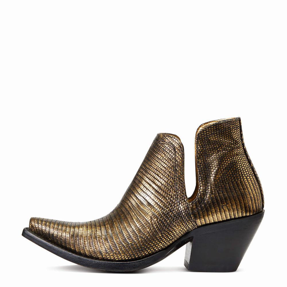 Stivaletti Ariat Dixon Lizard Donna Oro | IT931NAHU