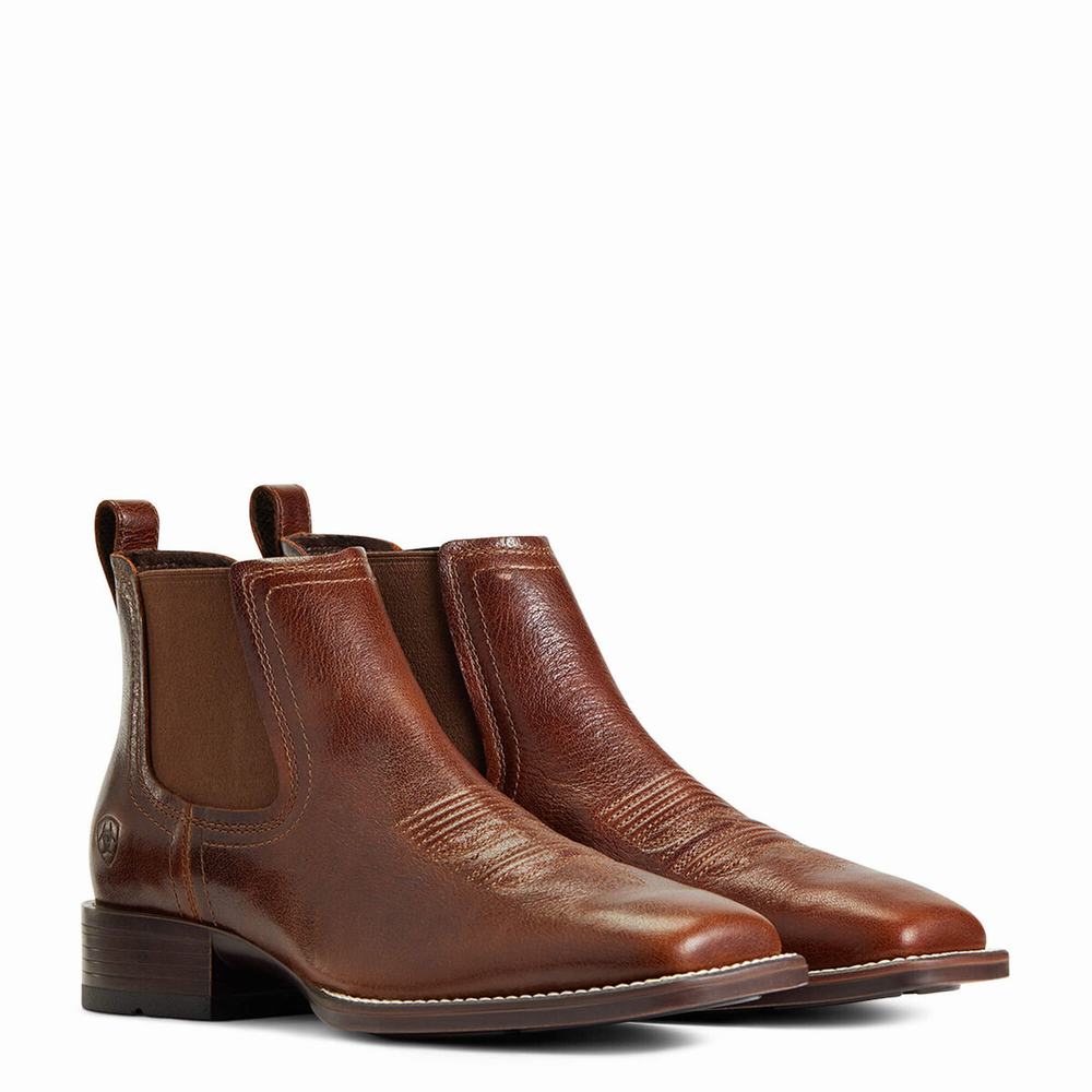 Stivali Eleganti Ariat Booker Ultra Uomo Blu Reale Marroni | IT059DANR