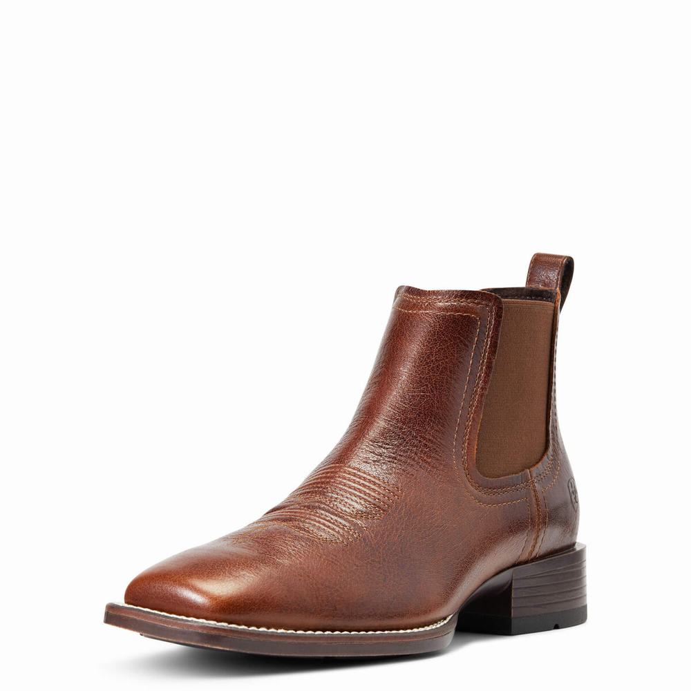 Stivali Eleganti Ariat Booker Ultra Uomo Blu Reale Marroni | IT059DANR