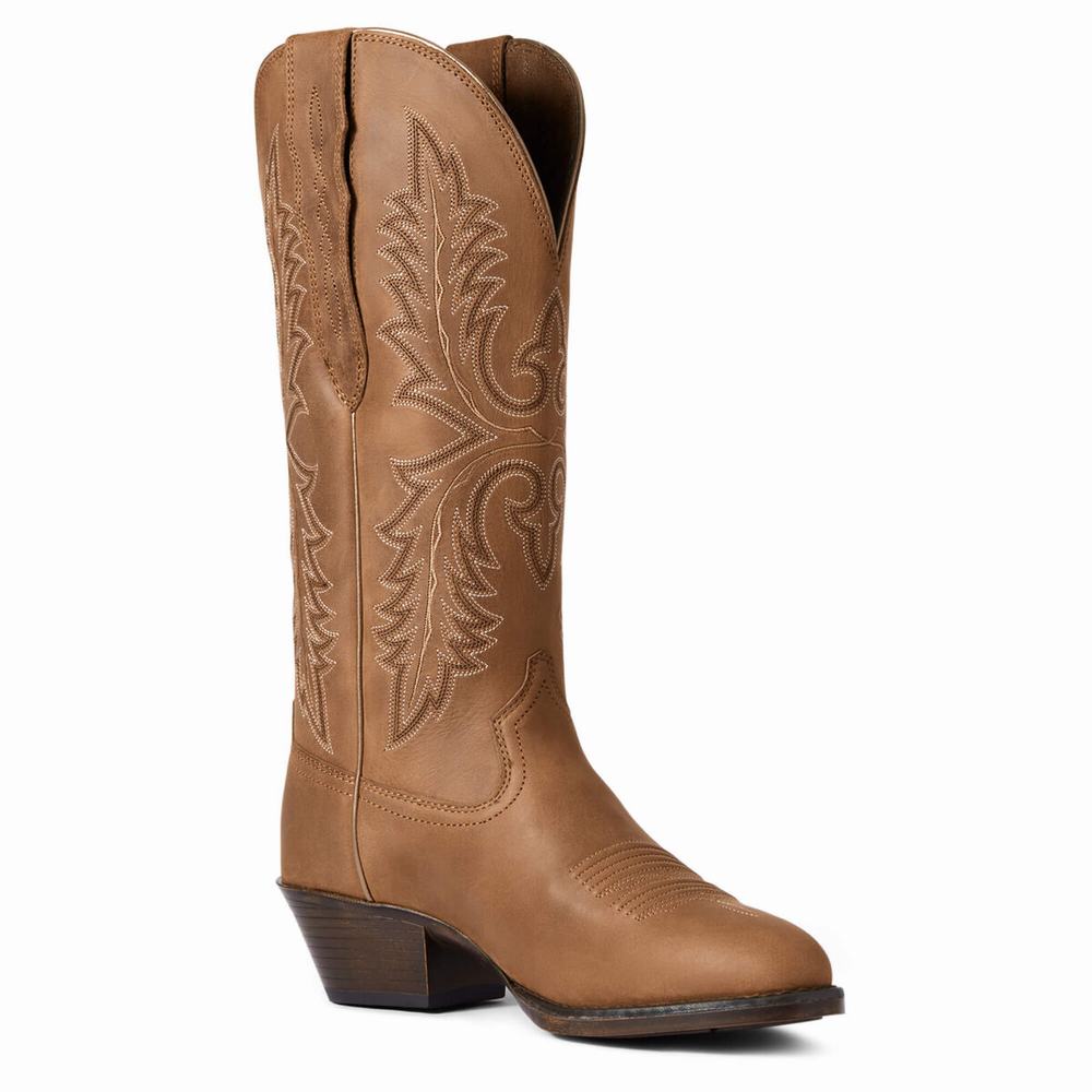 Stivali Eleganti Ariat Heritage Elastic Larghe Calf Donna Marroni | IT238ELTY