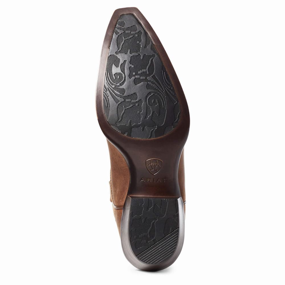 Stivali Eleganti Ariat Heritage X Punta Elastic Larghe Calf Donna Marroni | IT246TPLC