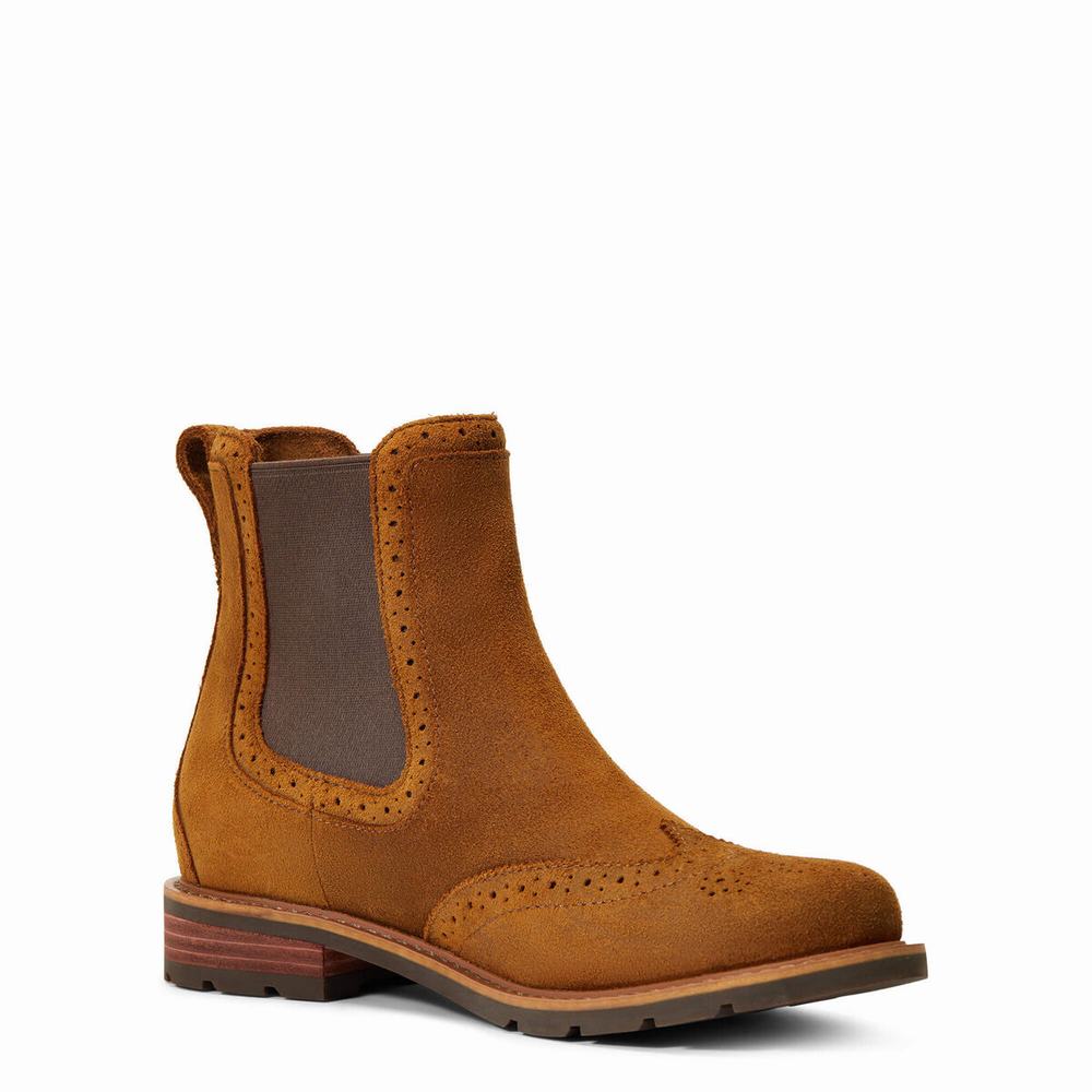 Stivali Impermeabili Ariat Wexford Brogue Impermeabili Donna Arancioni | IT271BFWM