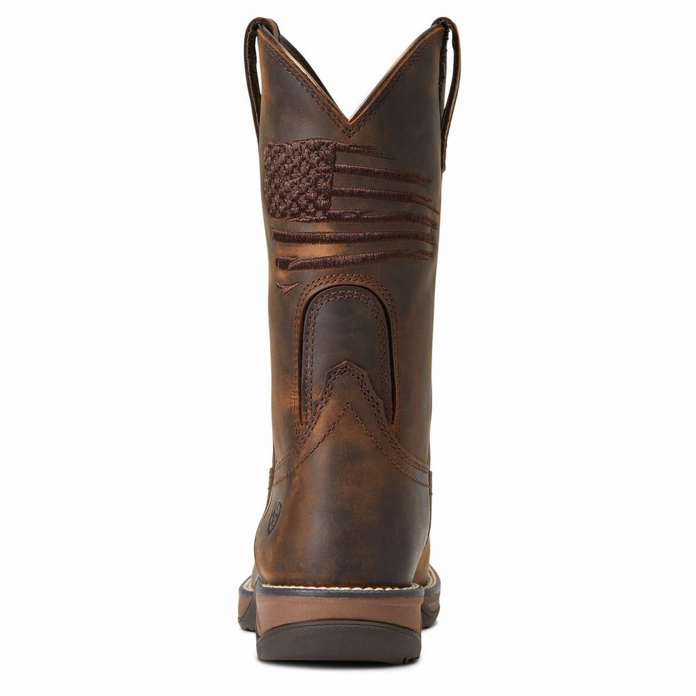 Stivali Western Ariat Anthem Patriot Donna Marroni | IT376RUYQ