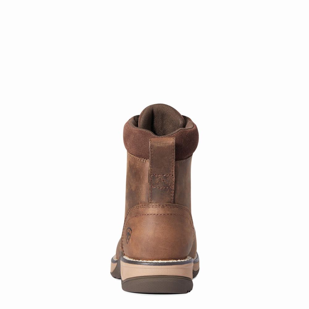 Stivali Western Ariat Anthem Round Punta Lacer Donna Marroni | IT192VYQM