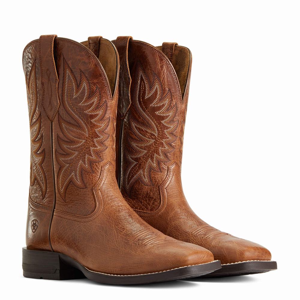 Stivali Western Ariat Brander Uomo Marroni Scuro | IT524WAIU