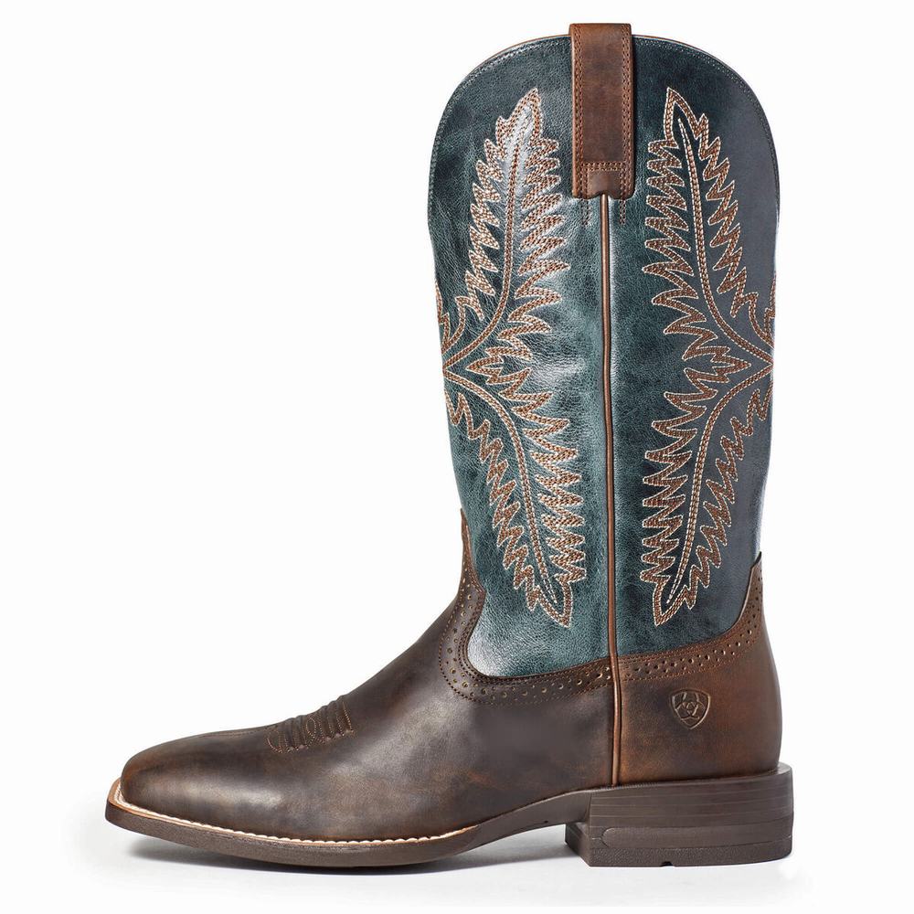 Stivali Western Ariat Caprock Uomo Marroni | IT250XHGP