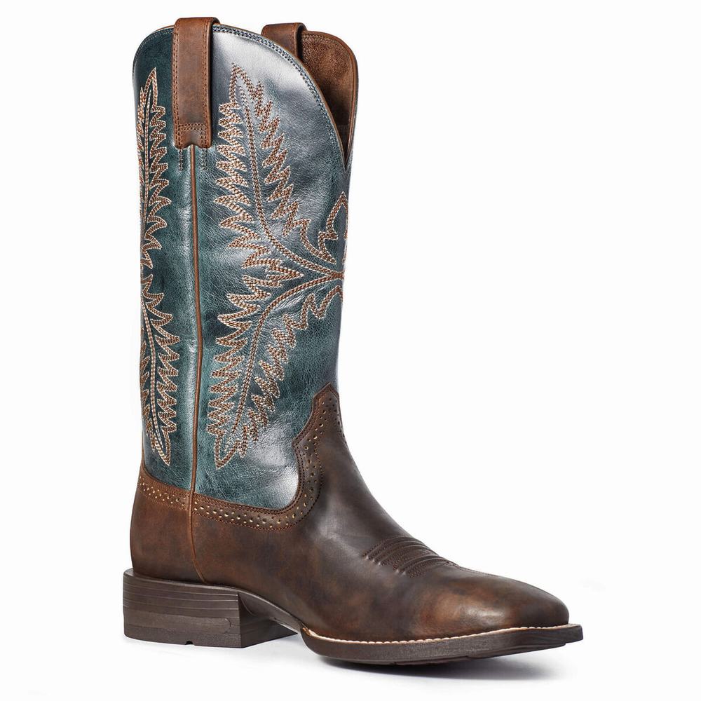 Stivali Western Ariat Caprock Uomo Marroni | IT250XHGP