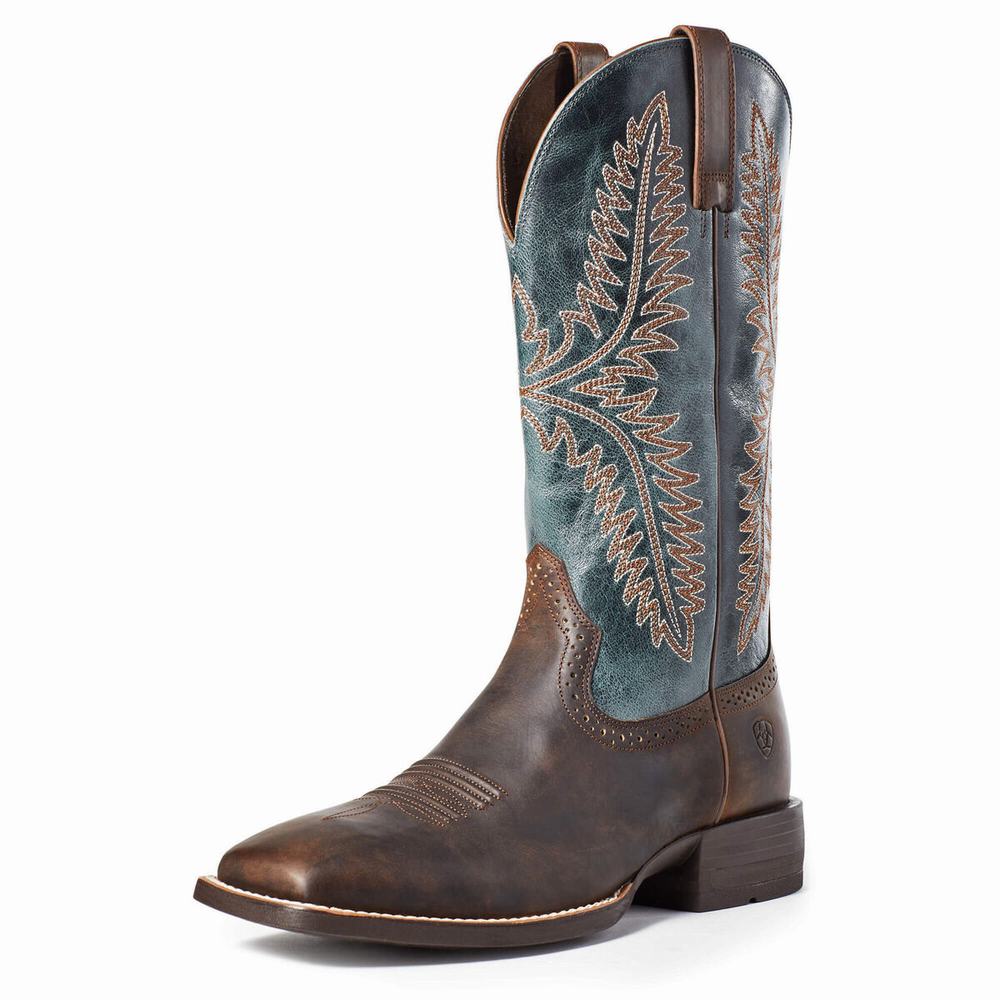 Stivali Western Ariat Caprock Uomo Marroni | IT250XHGP