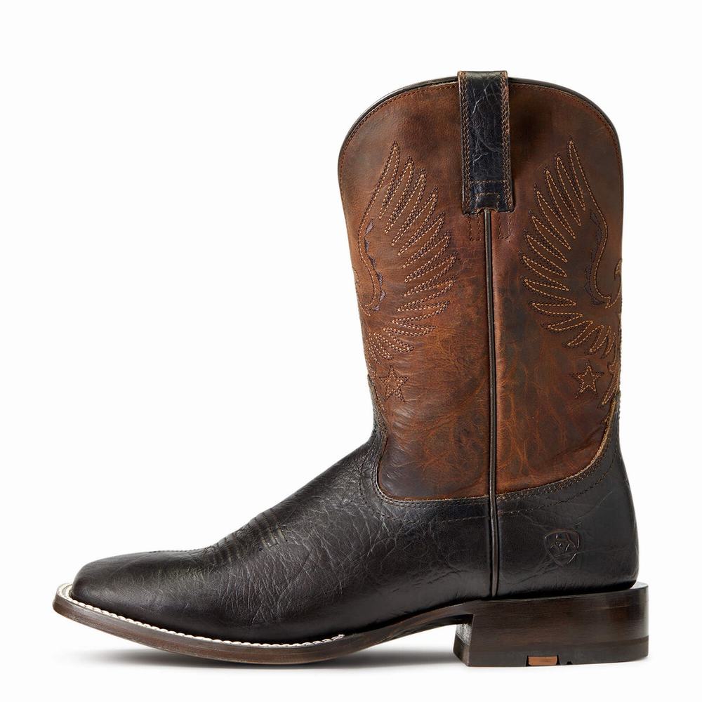 Stivali Western Ariat Circuit Eagle Uomo Marroni | IT215XRHV