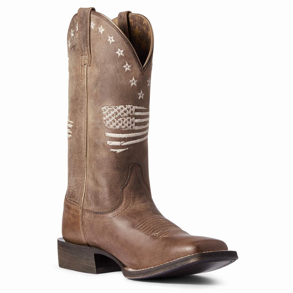 Stivali Western Ariat Circuit Patriot Donna Marroni | IT076EMDN