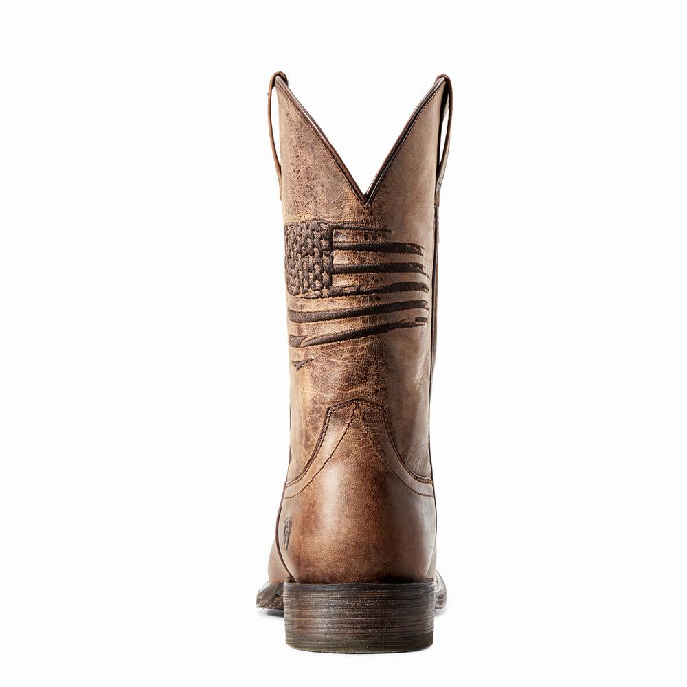 Stivali Western Ariat Circuit Patriot Uomo Marroni | IT609EDZI