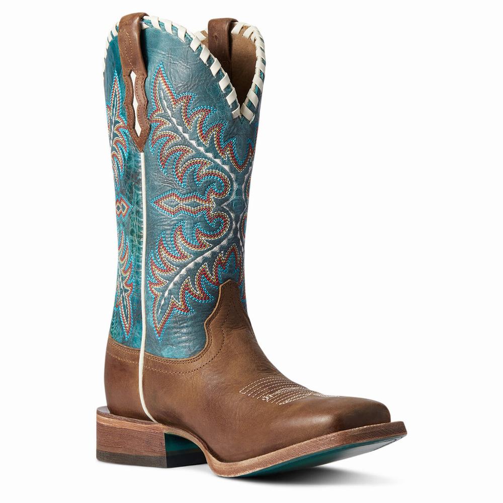 Stivali Western Ariat Eldora Donna Beige Marroni | IT780TJVC