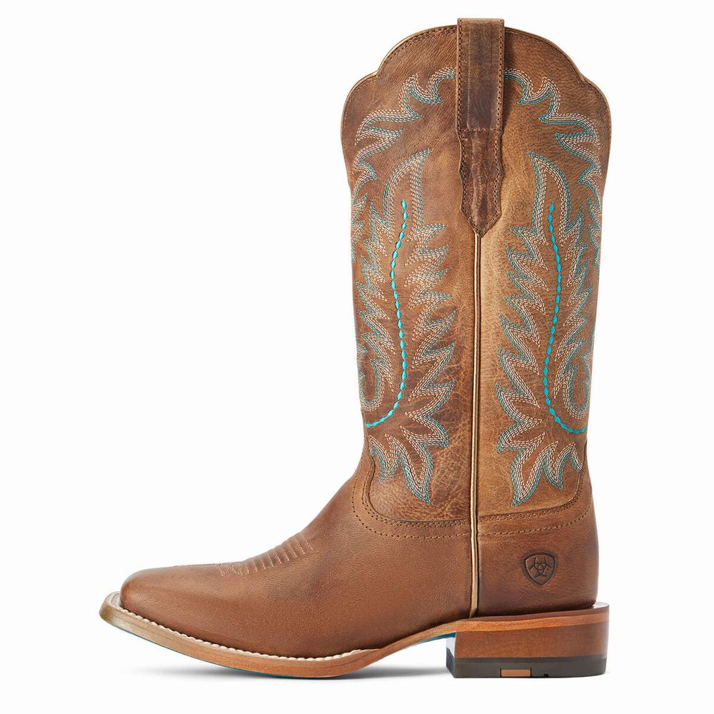 Stivali Western Ariat Frontier Tilly Donna Marroni | IT704TFIC