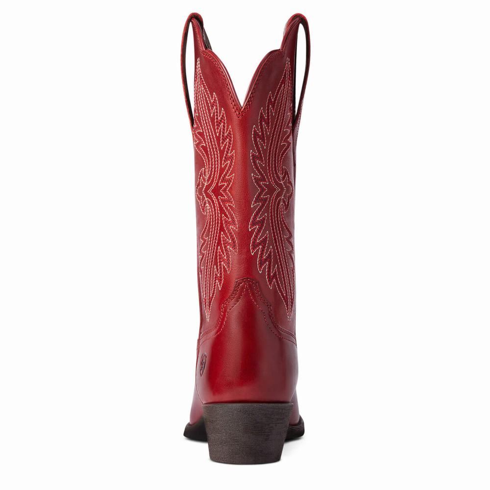 Stivali Western Ariat Heritage R Punta Donna Rosse | IT138XVKE