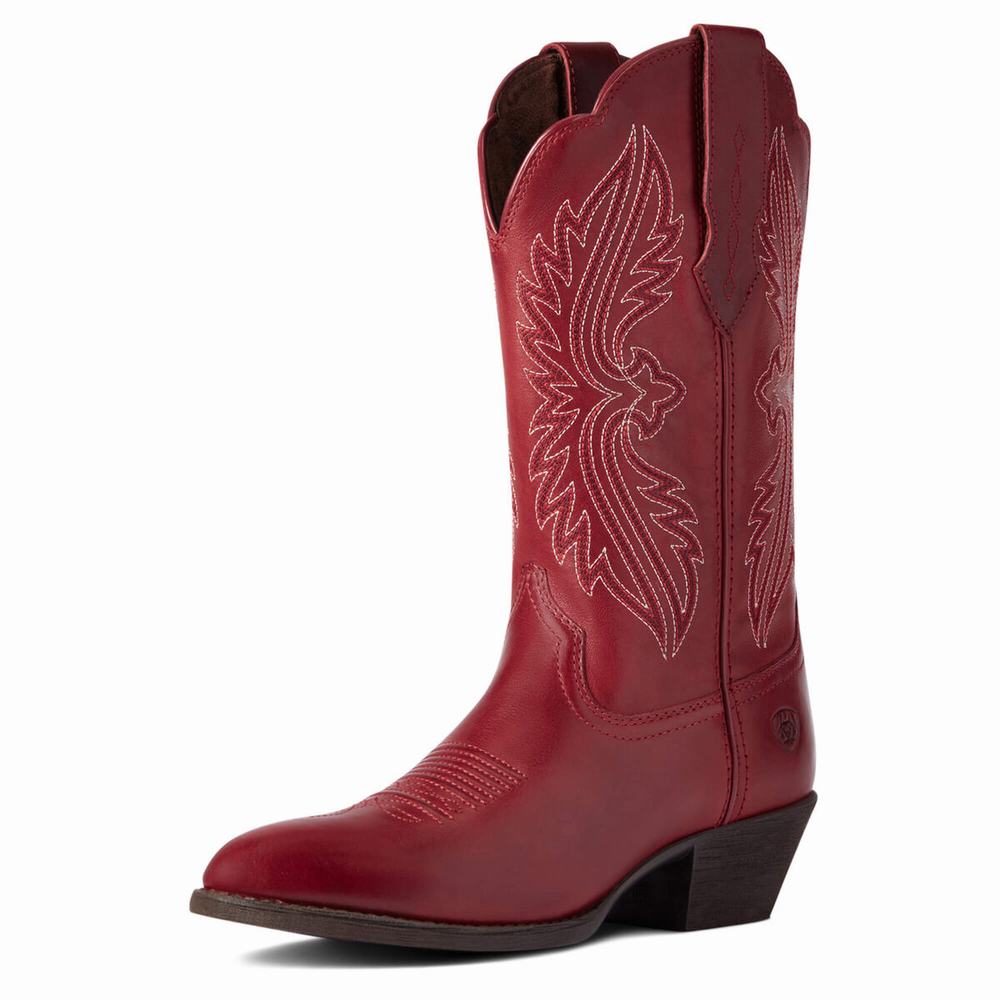 Stivali Western Ariat Heritage R Punta Donna Rosse | IT138XVKE