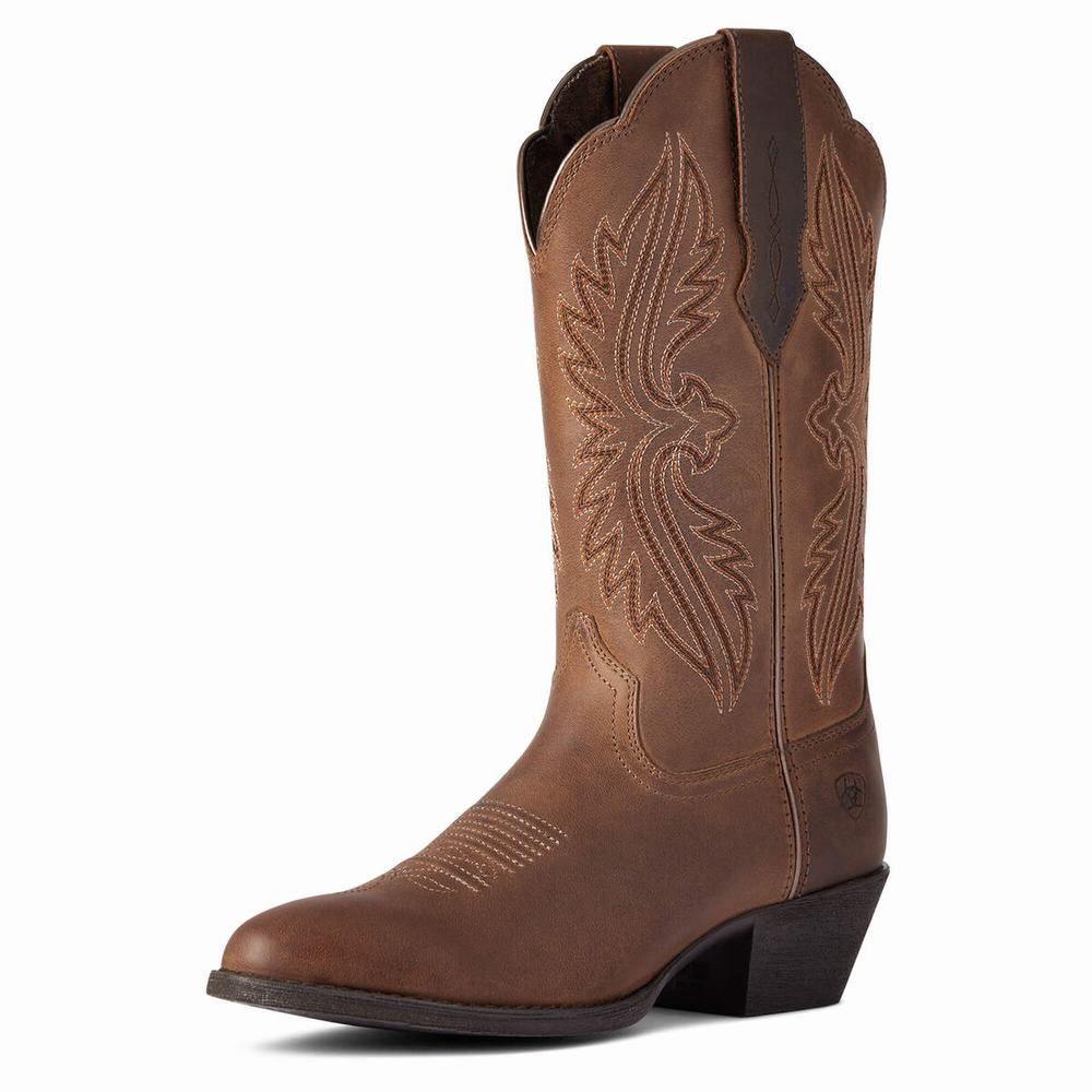 Stivali Western Ariat Heritage R Punta Donna Marroni | IT836LNIQ