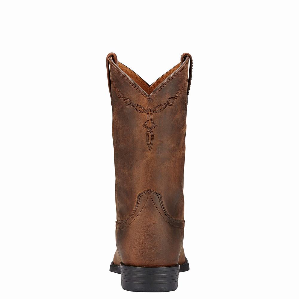 Stivali Western Ariat Heritage Roper Donna Marroni | IT421CNLT