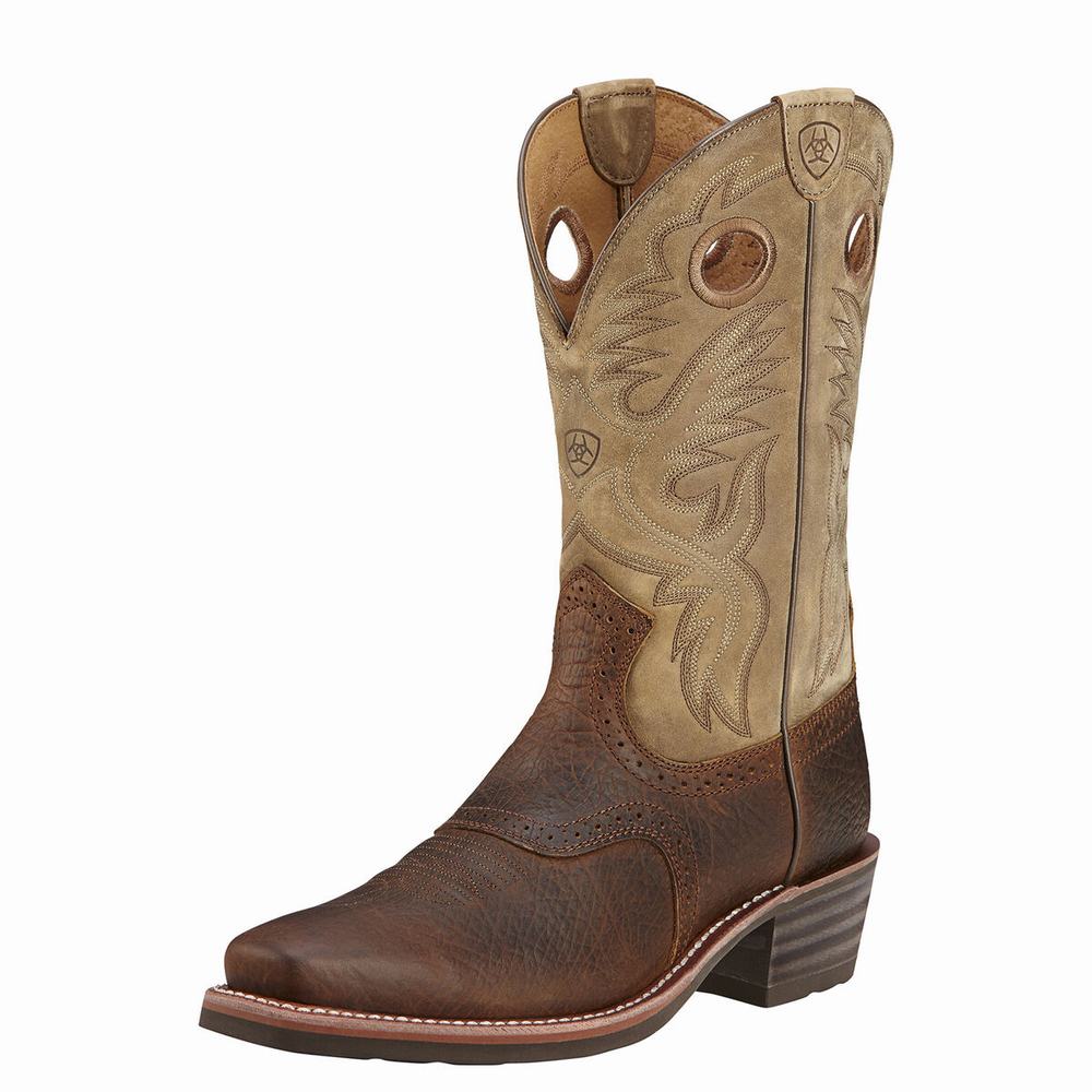 Stivali Western Ariat Heritage Roughstock Uomo Colorate | IT382NHDK